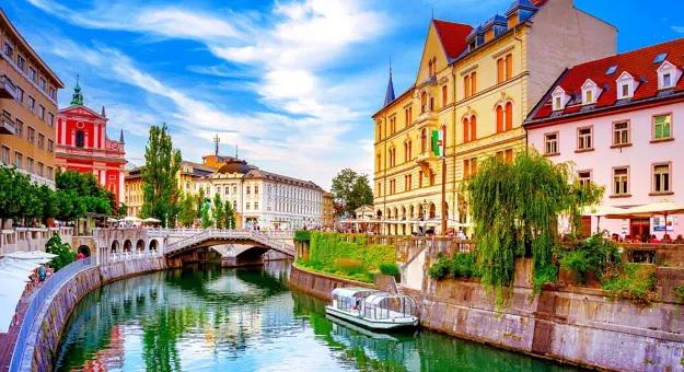 Ljublianica River, Ljubljana, Slovenia
