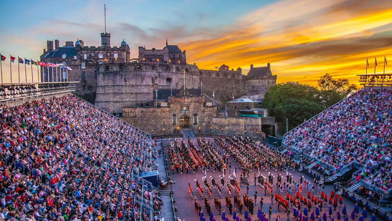 Sh 340866503 Edinburgh Royal Military Tattoo, Sunset