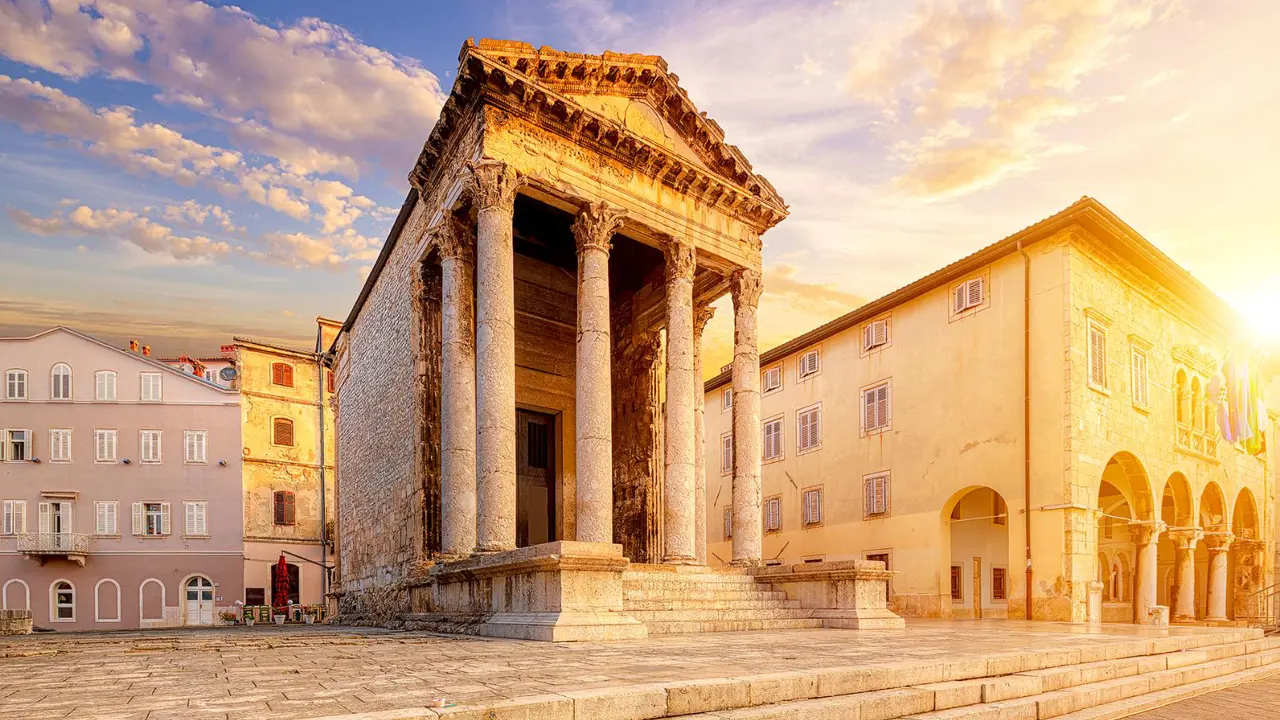 Ancient Temple of Augustus Pula, Istria Peninsula, Croatia