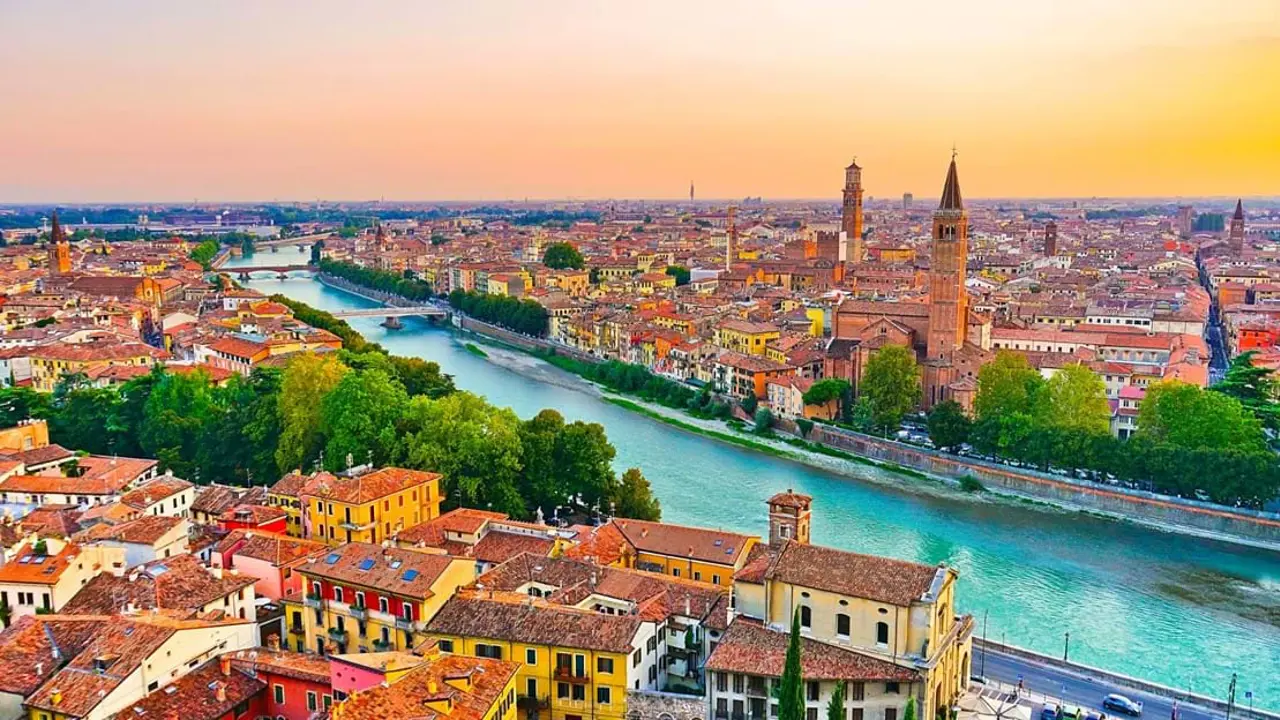 Adige River, Verona, Italy
