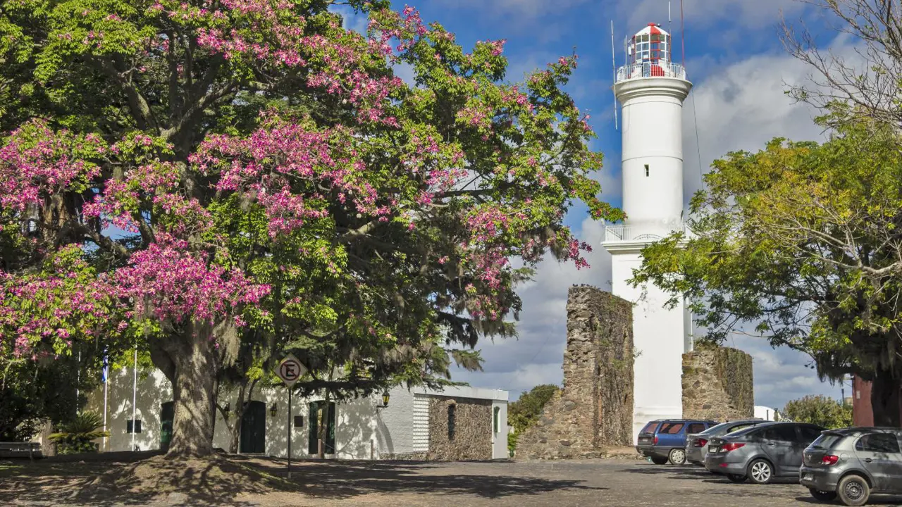 Old Lighthouse in Plaza Mayor, Colonia Del Sacramento, Uruguay