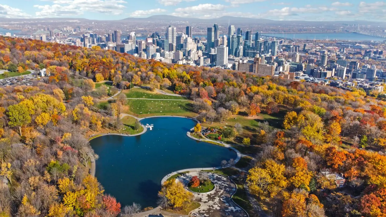 Aerial view of Montreal, Québec province