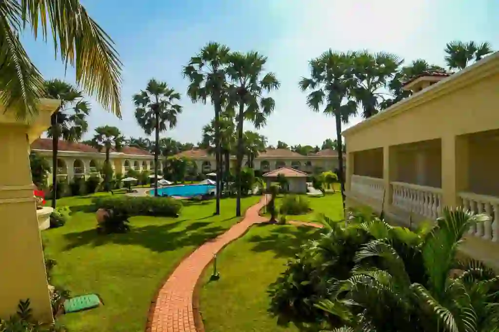 Zuri White Sands, Goa, view of the gardens and pool