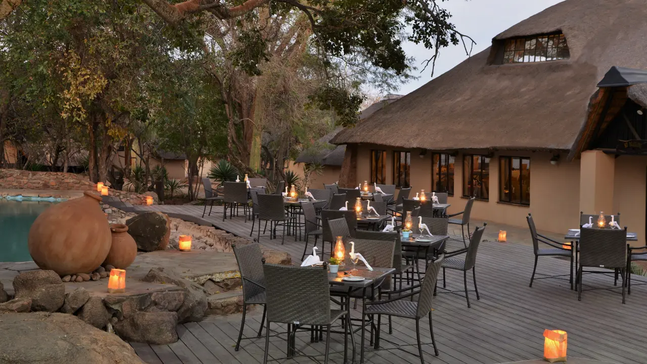 Mabula Game Lodge, terrace