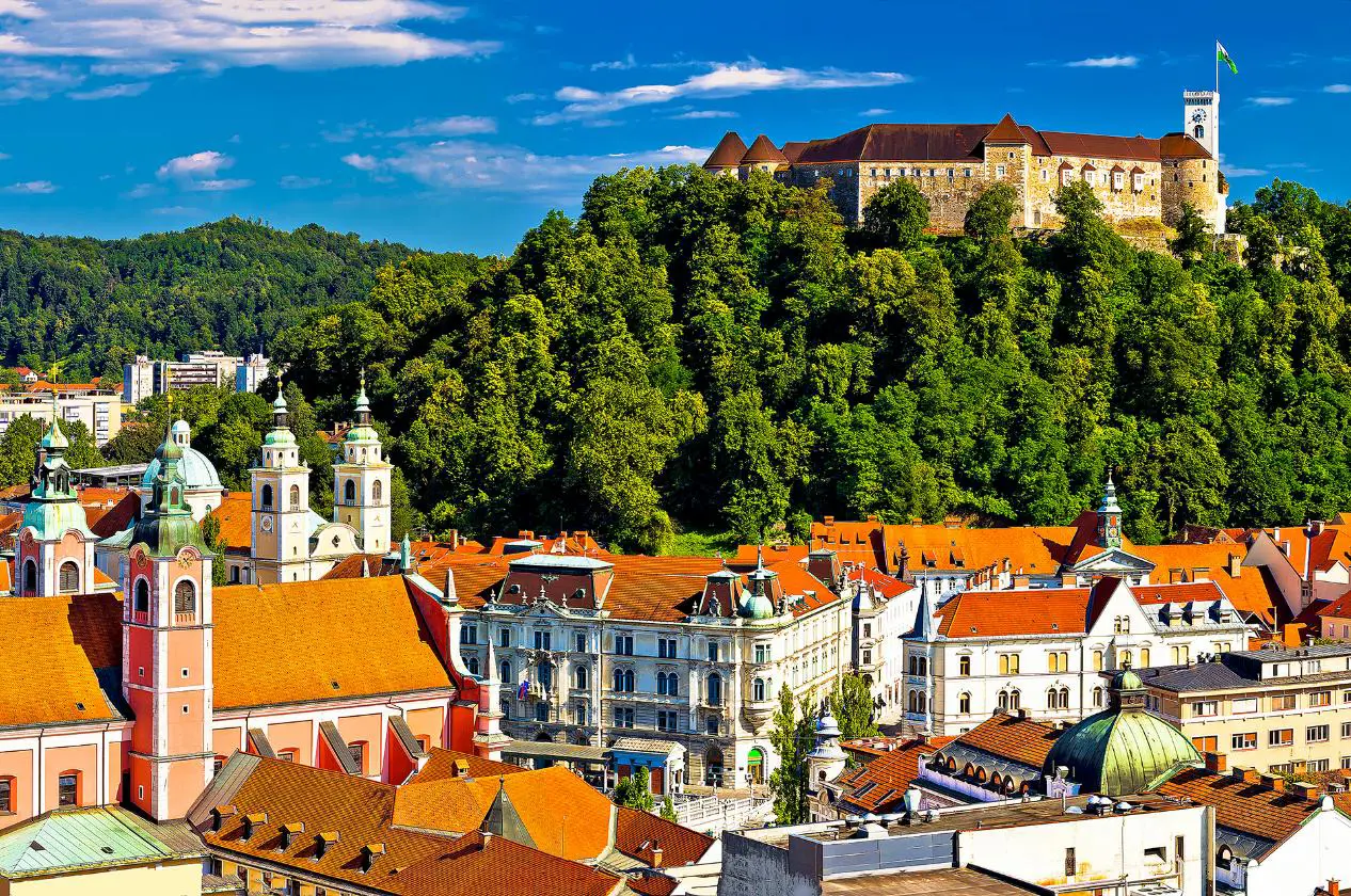 Hilltop castle, Ljubljana, Slovenia