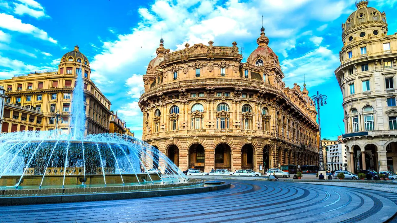 Piazza de Ferrari, Genoa, Italy