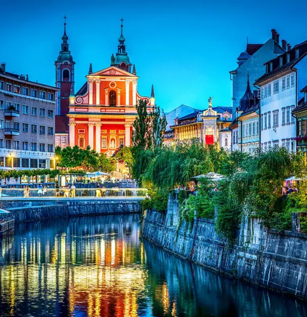 Ljubljanica River, Ljubljana, Slovenia