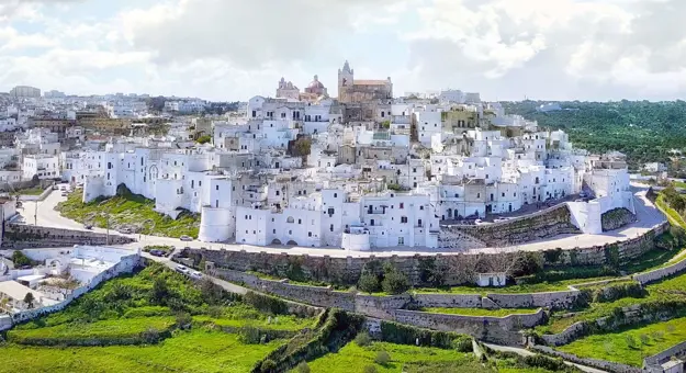 Ostuni's whitewashed old town, Puglia, Italy
