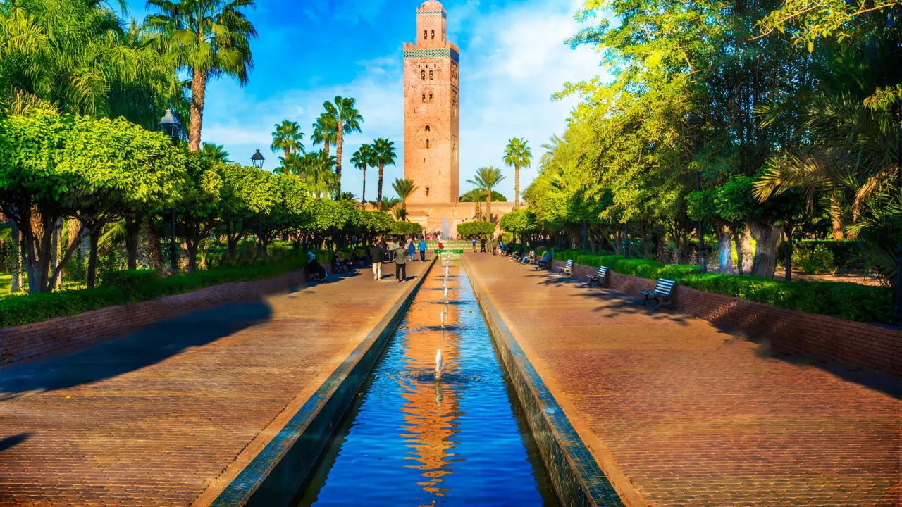 Koutoubia Mosque Minaret, Medina Quarter, Marrakesh